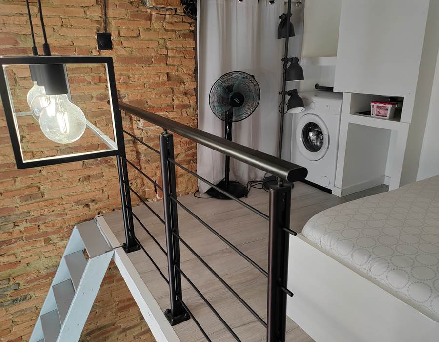 Mezzanine avec machine à laver