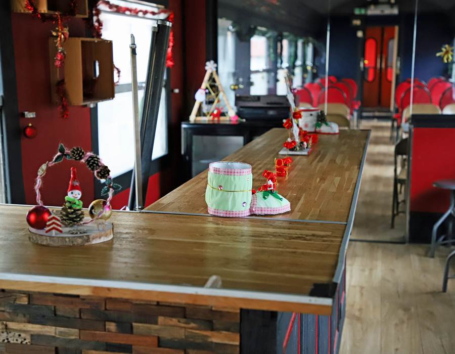 Noël dans la voiture bar
