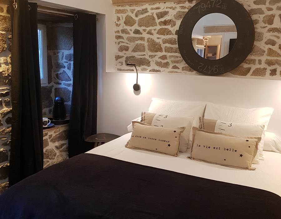 Le Colombier Bretagne, chambres d'hôtes Coeur de Granit - lit Queen Size
