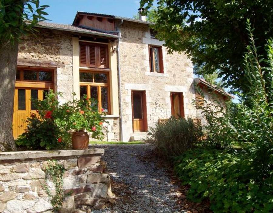 En arrivant au gîte Catherine