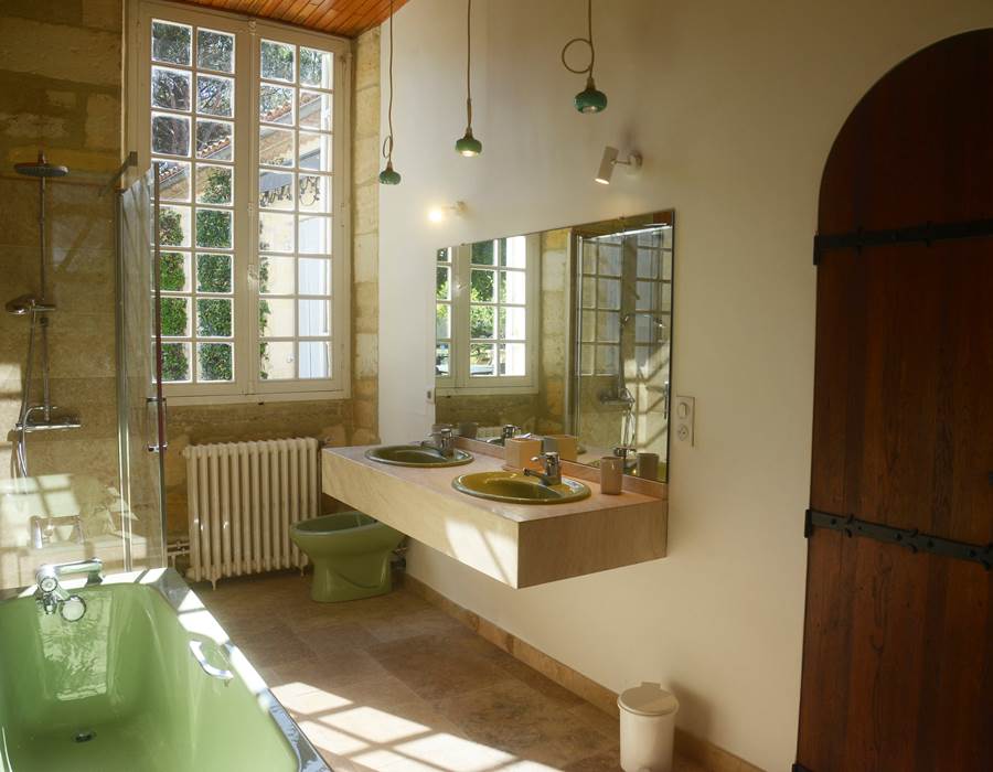 18 2 Salle de bains chambre verte