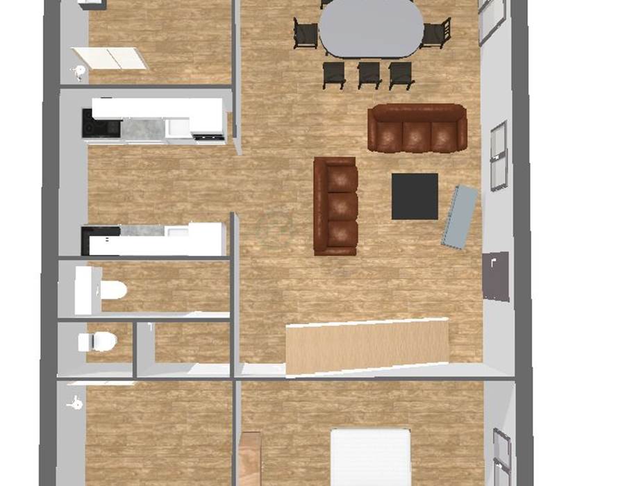 Plan 3D Rez de chaussée