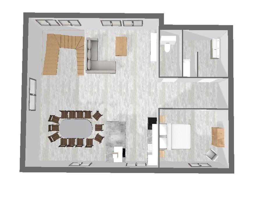 Plan 3D 1er étage
