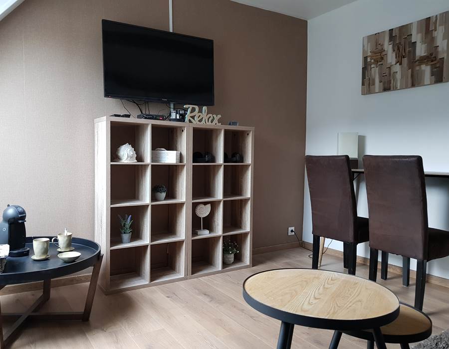 Le Colombier Bretagne, chambres d'hôtes Cabine de plage - salon