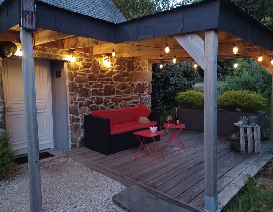 Le Colombier Bretagne, chambres d'hôtes Coeur de Granit - Apéro sur la Terrasse