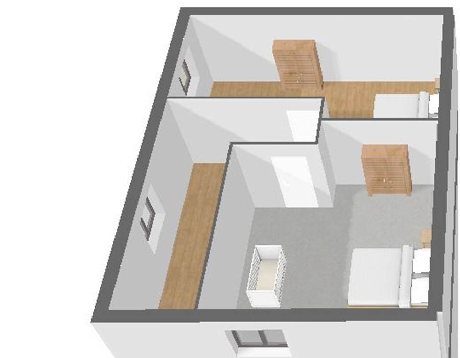 Plan 3D 1er étage