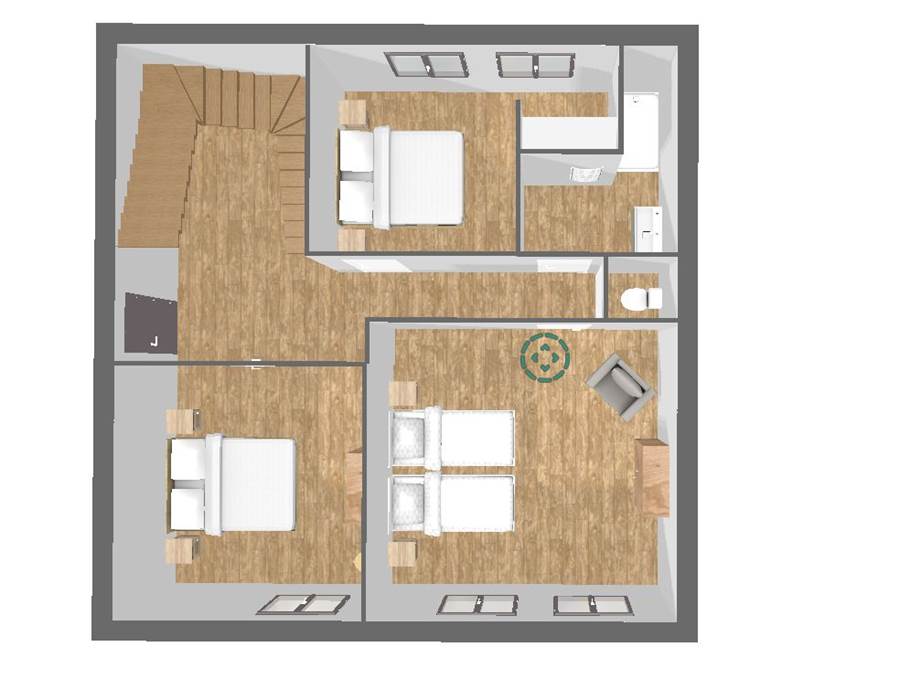 Plan 3D Rez de chaussée