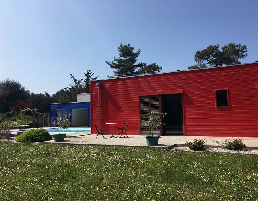 La terrasse privée côté parc