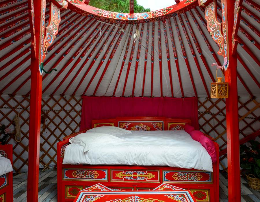 intérieur de yourte