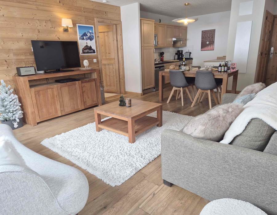 Grand séjour cuisine