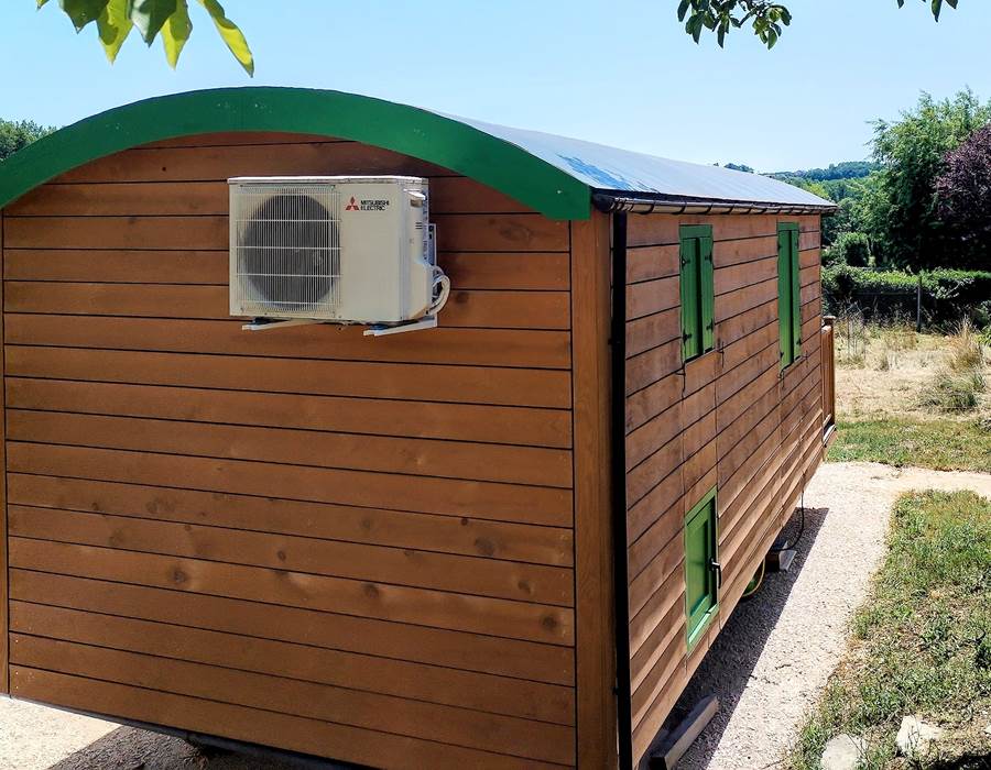 arrière roulotte - climatiseur réversible