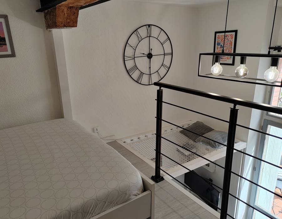 Mezzanine avec filet de repos