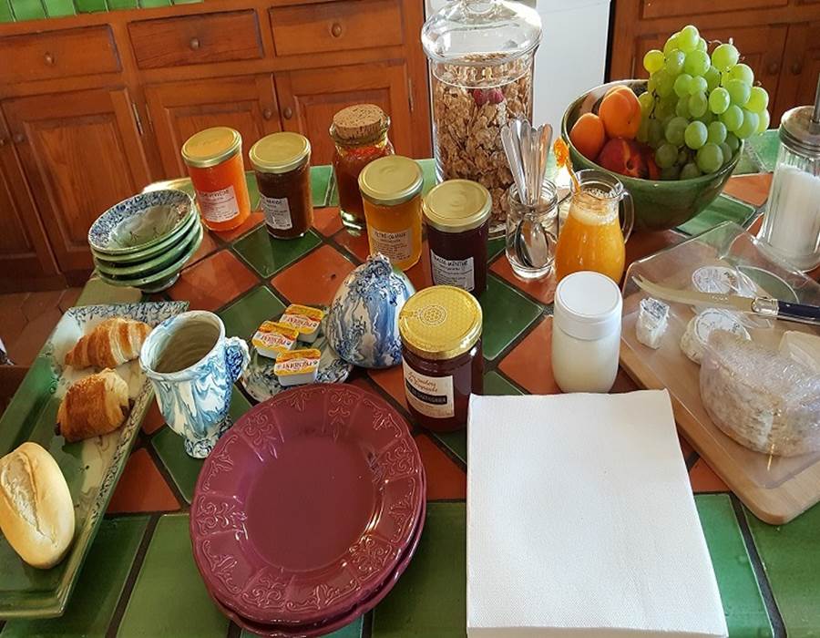 mas - petit-dejeuner - chambre hote - gard - cevennes