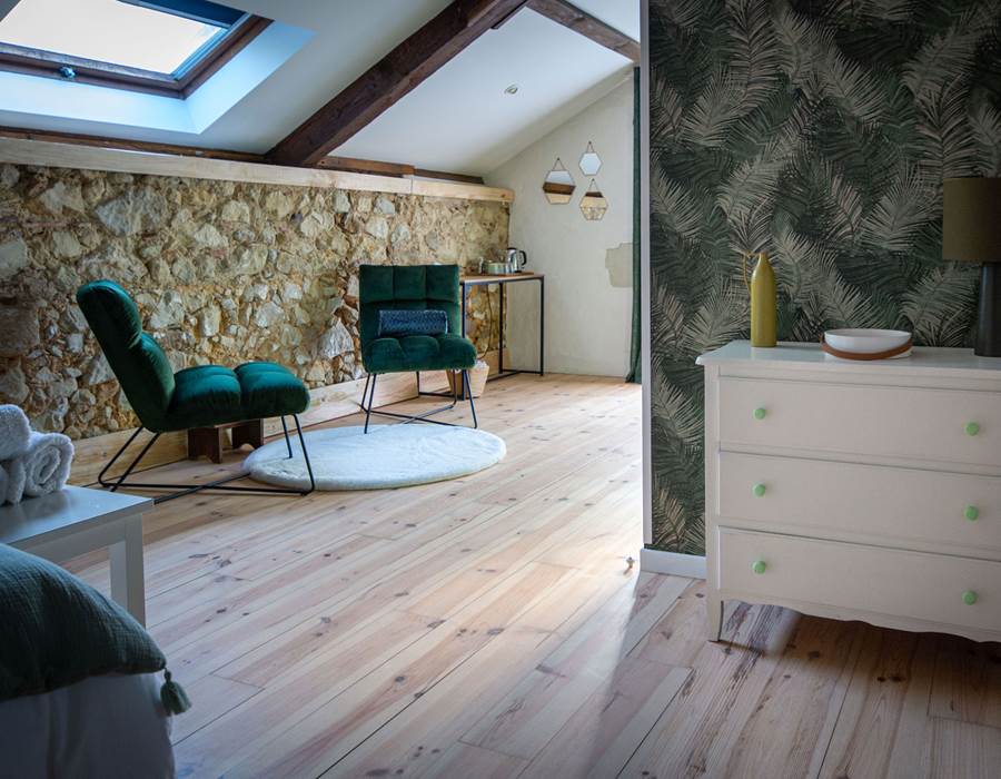 Chambre d'hôtes les chemins de Berdis Blanche vue ensemble3