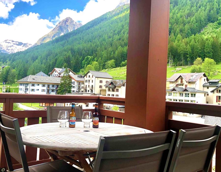 Vue de la terrasse (appartement 65 m2)