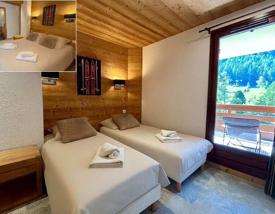 2ème chambre avec douche (lits jumeaux ou grand lit de 160 avec surmatelas)