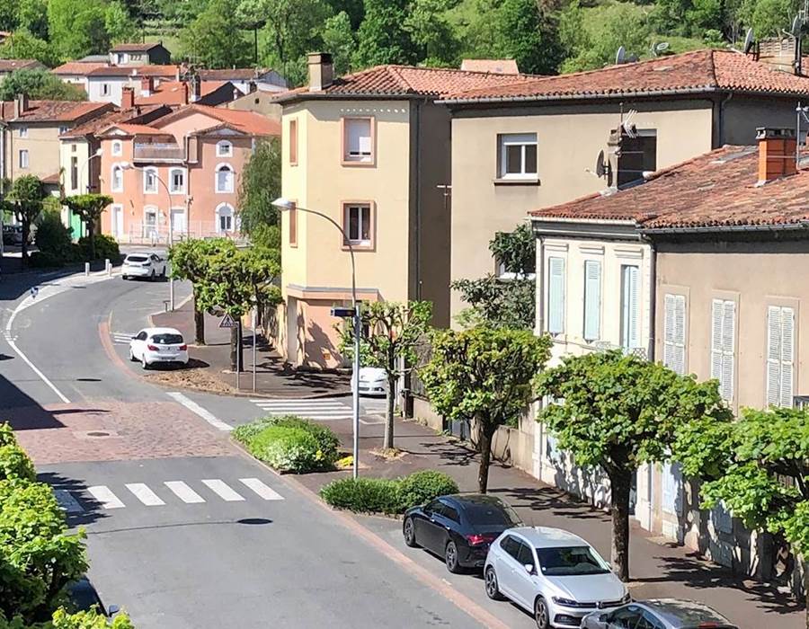 Vue du balcon chambre Laura - Centre ville Mazamet