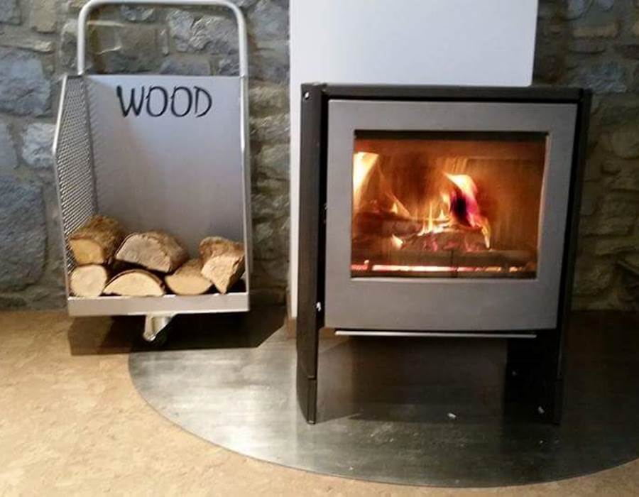 Poêle à bois.