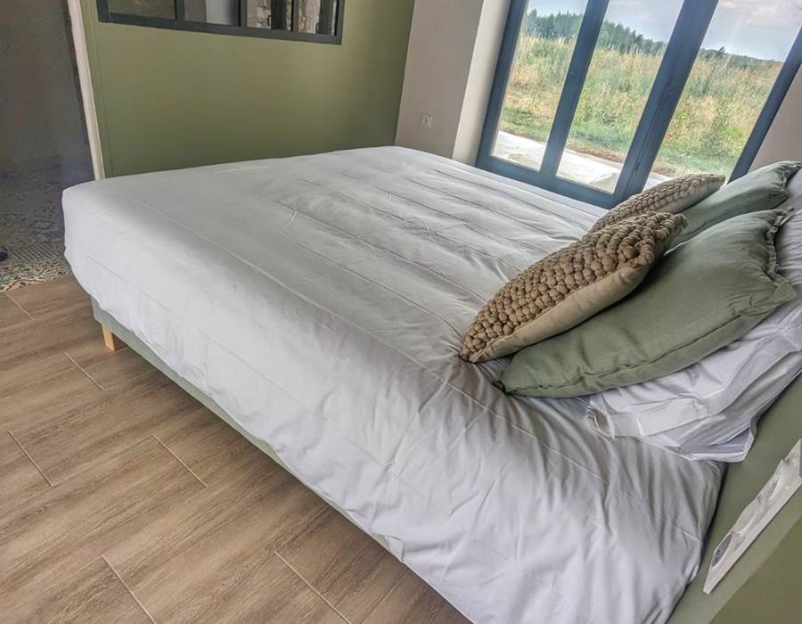 Vue du lit