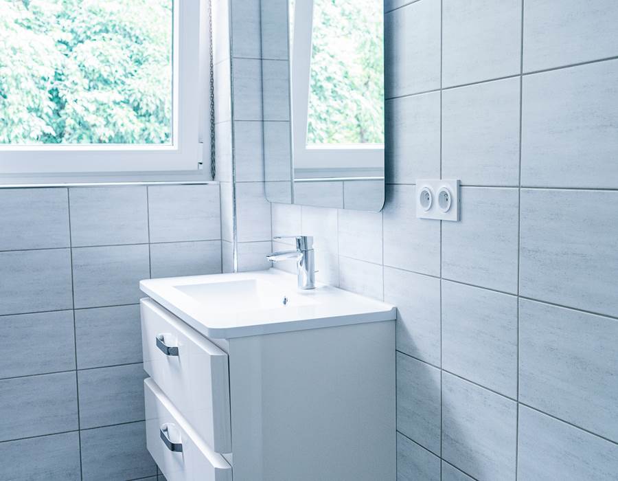 évier + miroir / sink + mirror