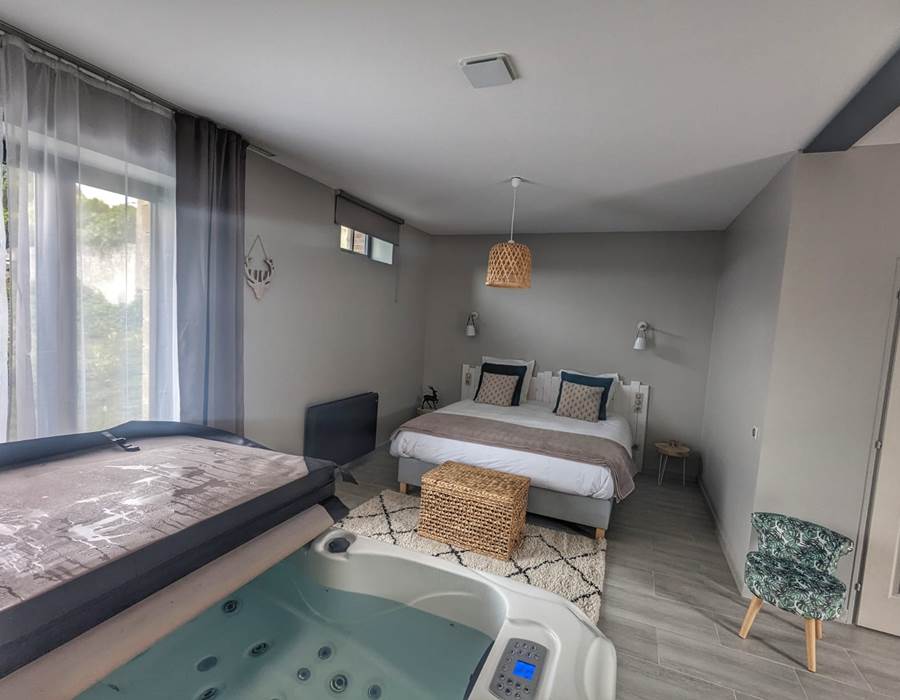 Vue depuis le jacuzzi