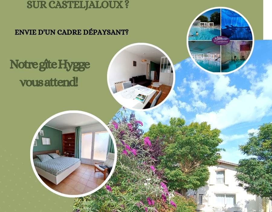 Gîtes, chambre d'hôtes et table d'hôtes gastronomique à Casteljaloux Lot et Garonne, piscine, jacuzzi et spa