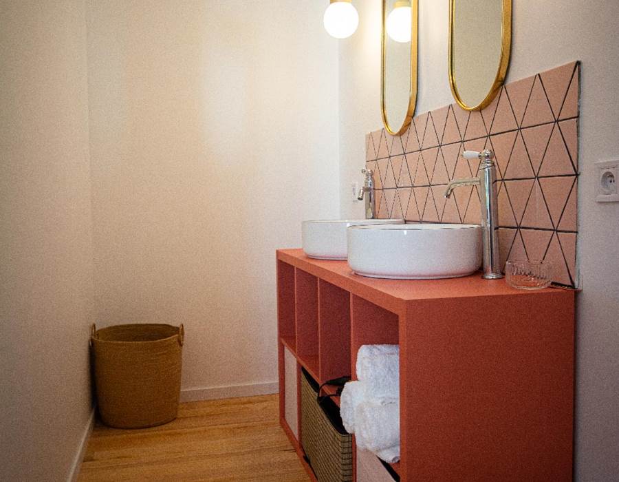 Chambre d'hôtes les chemins de Berdis Simone salle de bains2