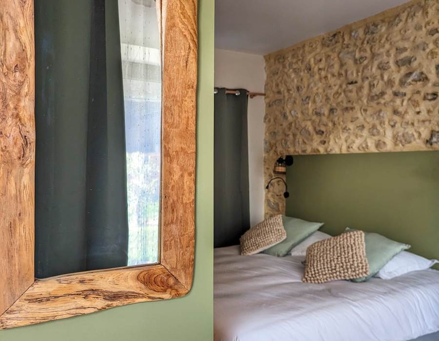 Vue mirroir et lit