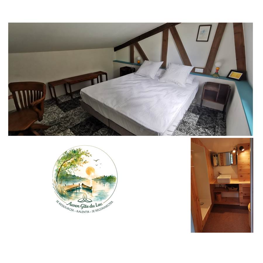 Awen_gite du lac_chambre des cèdres_2_étage_Vallée de la Rance_Bretagne