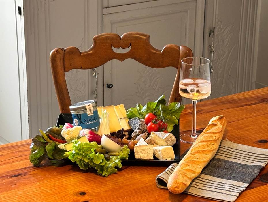 Planche apéritif mer et fromage à partager