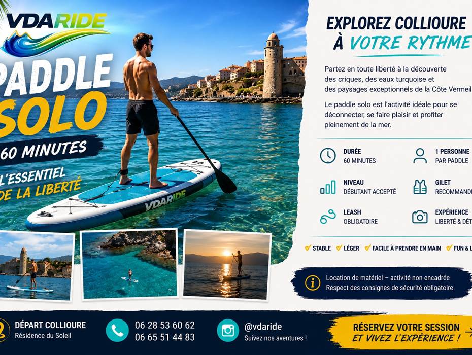 paddle solo 60 min