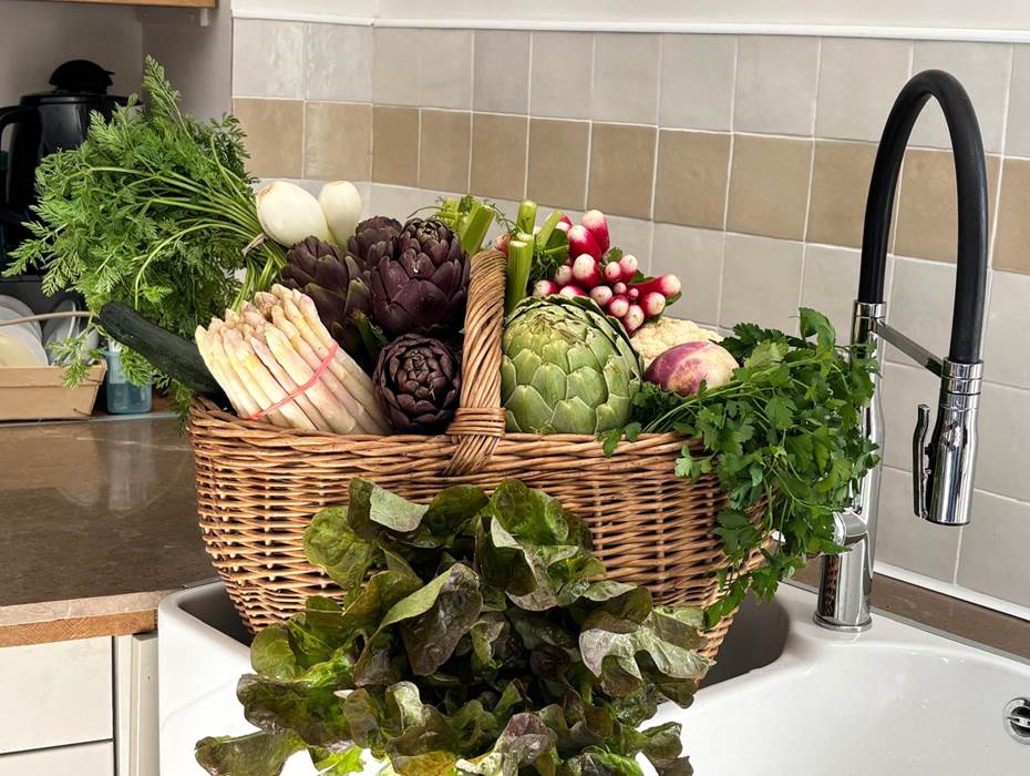 Table d'hôtes retour du marché