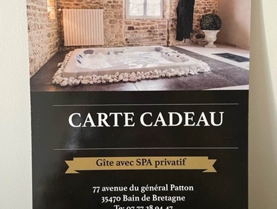 carte cadeau format A5 et son enveloppe