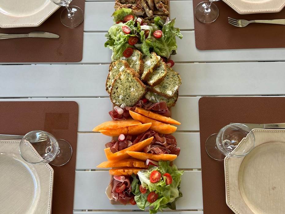 suggestion melon cake aux herbes