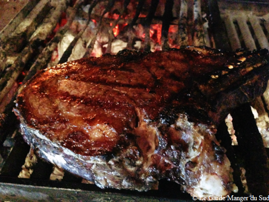 menu prestige côte de boeuf au feu de bois