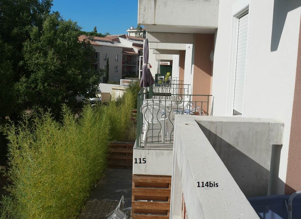 balcons façade ouest