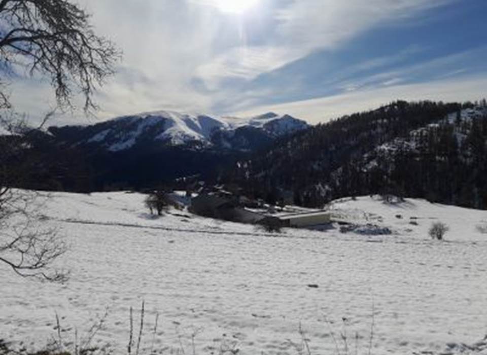 vu sur la ferme hiver