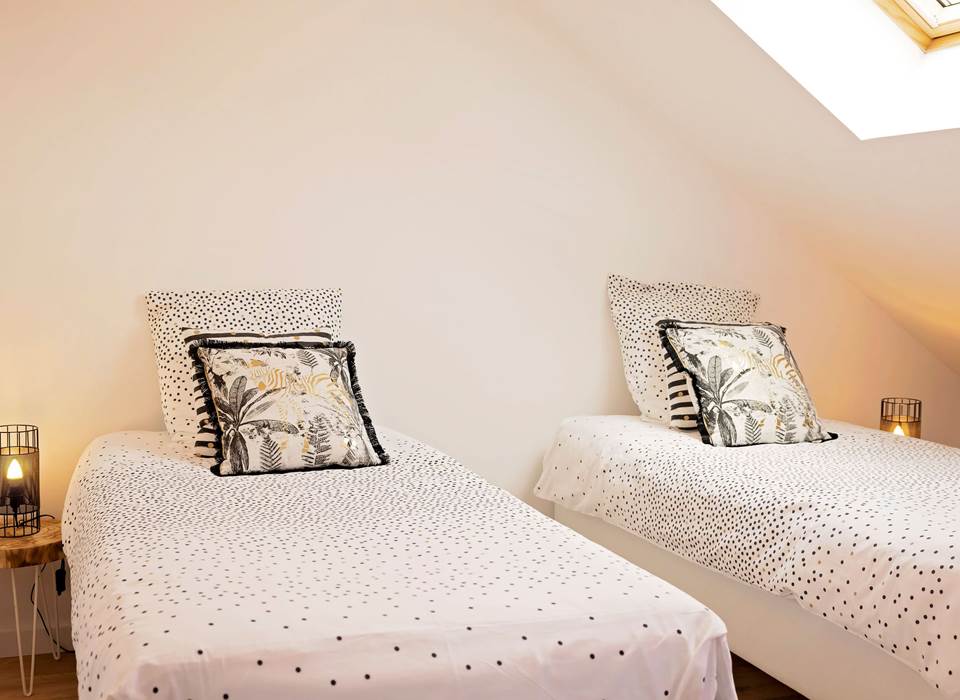 Appart 2 - chambre avec 2 lits simples