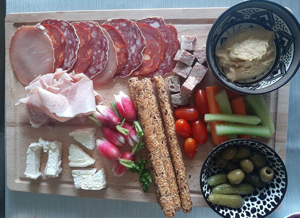 Plateau fromage charcuterie