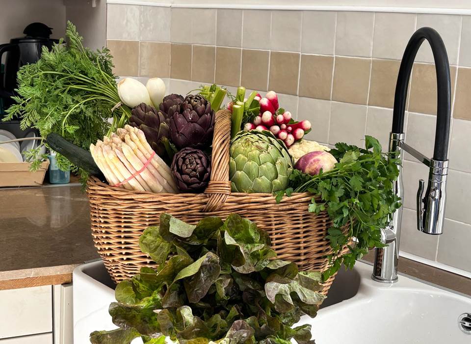 Table d'hôtes retour du marché