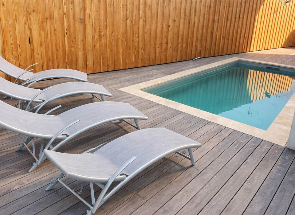 Piscine privée de la villa à Arcachon