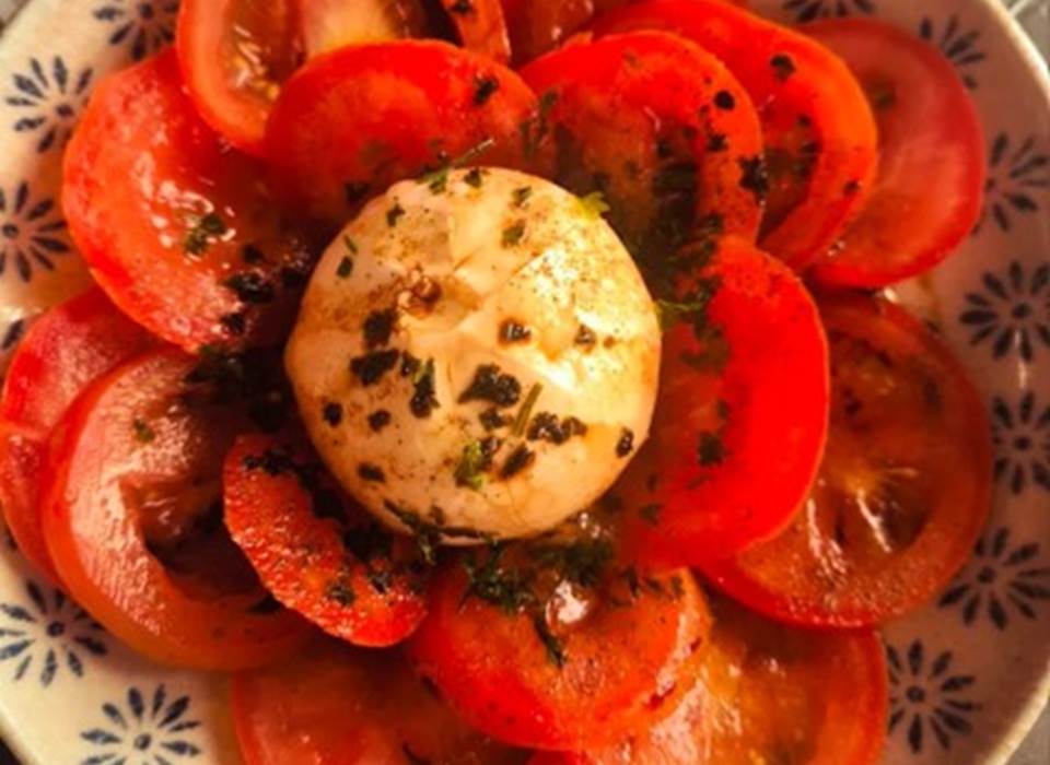 Burrata tomates crémeuse