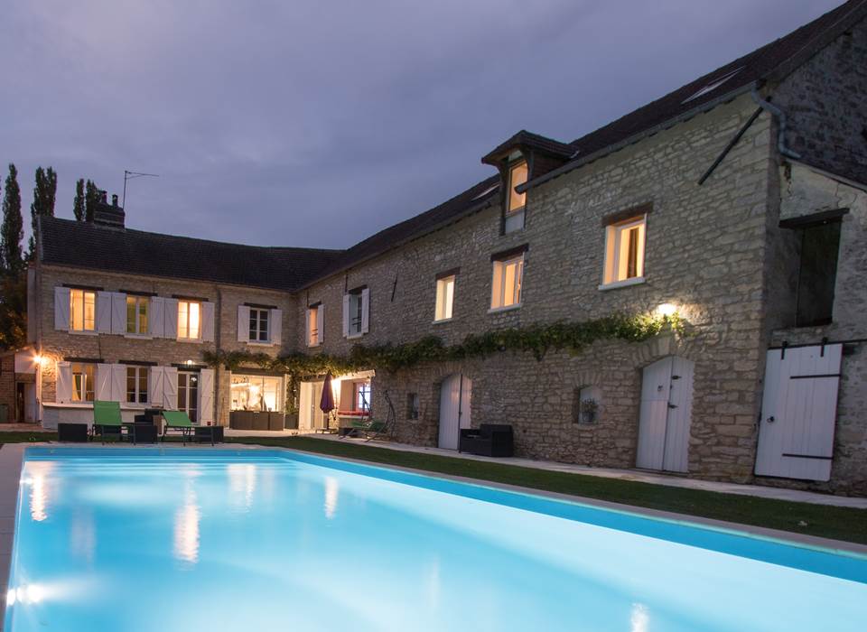 PISCINE NUIT CHAMBRES D HÔTES VEXIN TABLES D HOTES