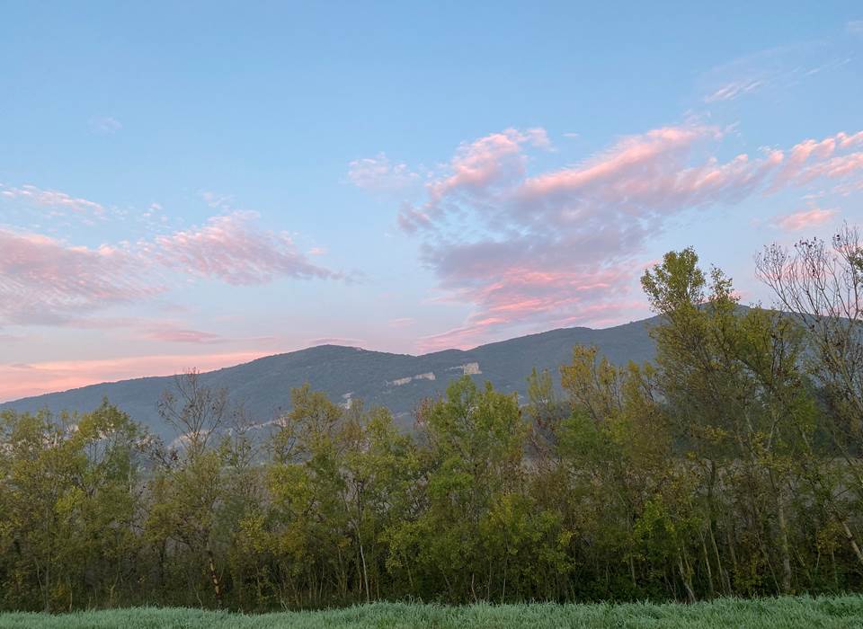 Le soleil se couche... Vu du Mas