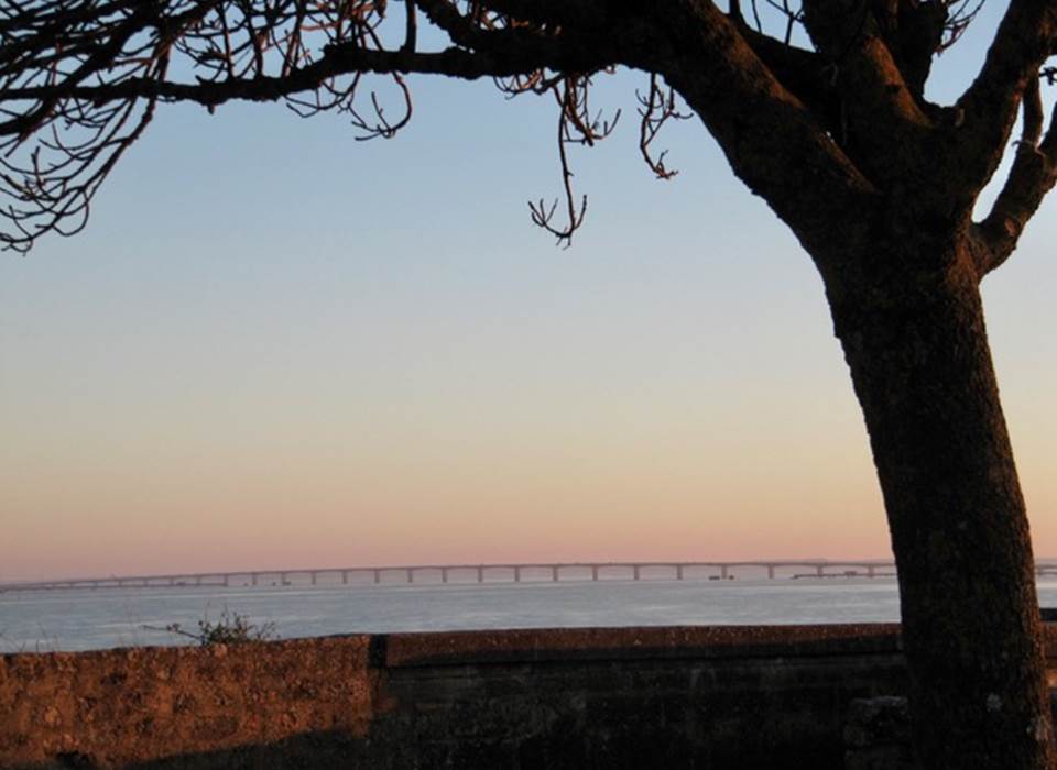 Le pont d'Oléron vu de la promenade des remparts