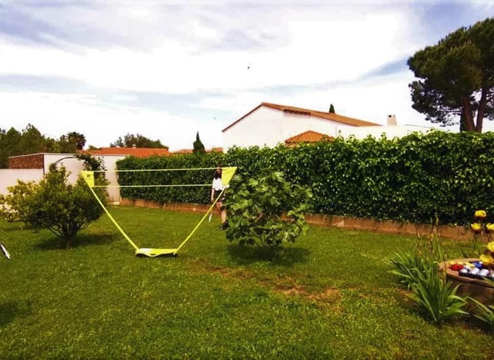 Espace jardin badminton