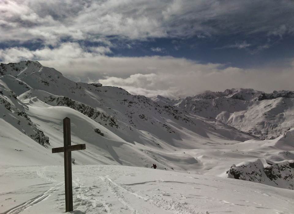 Le col des Marches en hiver à Valmeinier