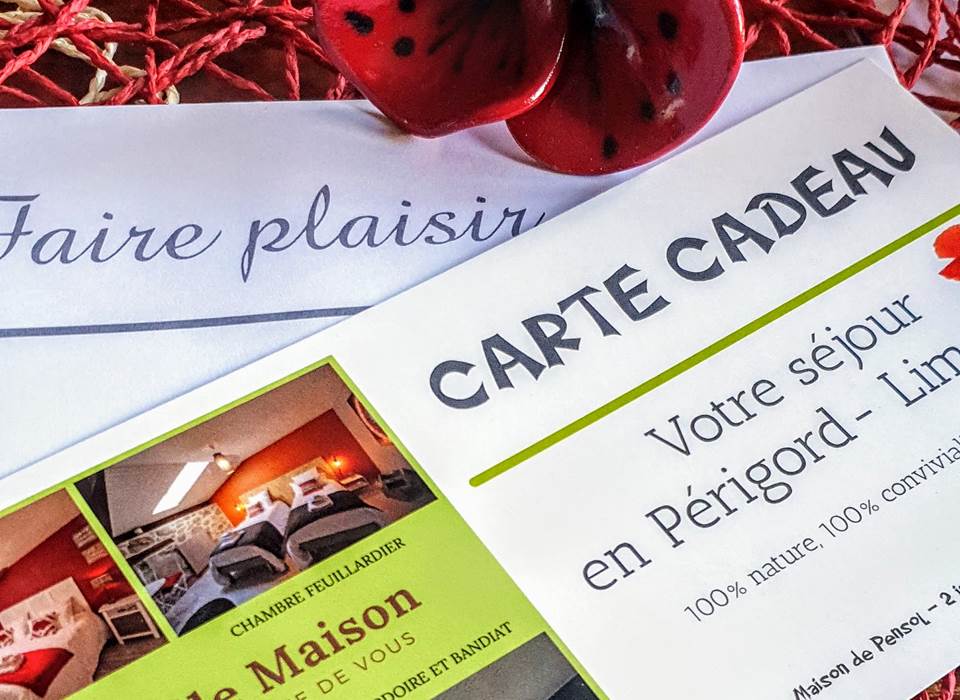 La Vieille Maison de Pensol - offrez nos cartes cadeaux