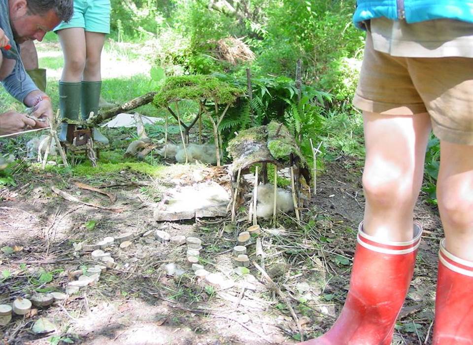bois des fées, foret des fées, elfenbos, knutselen in het bos, landart en famille
