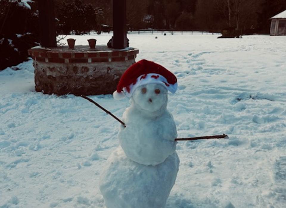 Premier bonhomme de neige réalisé par Ethan 2026